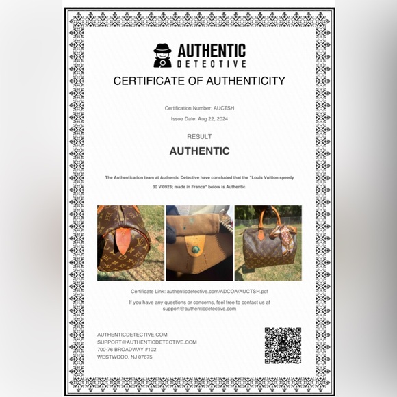 Louis Vuitton Speedy 30 with COA monogram VI0923 Preloved - Picture 13 of 13